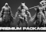 create 3d printable character statue or action figure sculpt for 3d printing